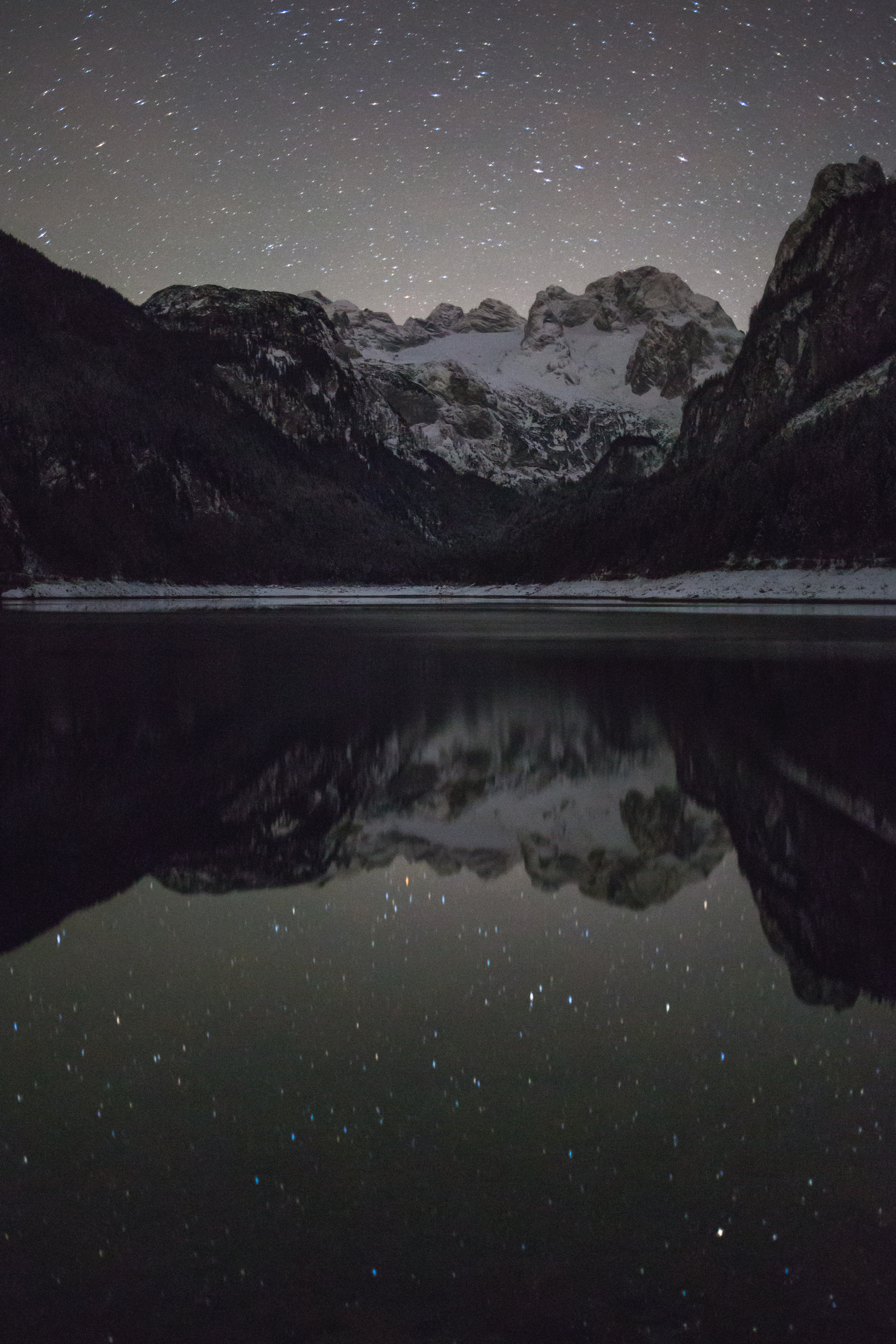 See in der Nacht